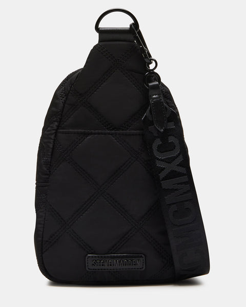 steve madden black sling bag