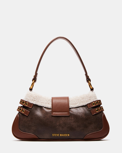 Fendi - Leather flat pouch brown - The Corner