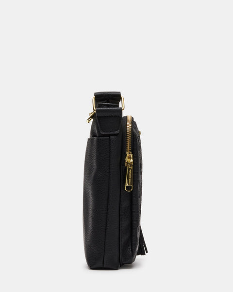 Steve Madden Bdrake Crossbody Bag (Black): Handbags