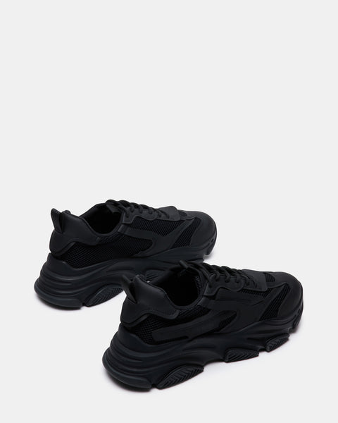 POSSESS Black Low-Top Sneaker  Men's Lace-Up Sneakers – Steve Madden