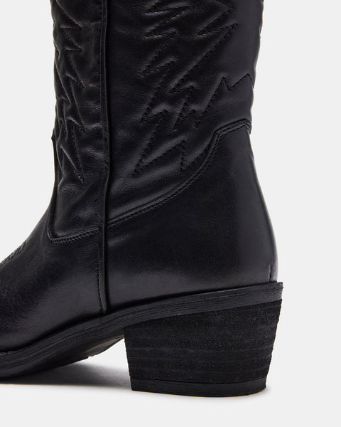 HAYWARD White Leather Western Cowboy Boots  Women's Designer Boots – Steve  Madden Canada