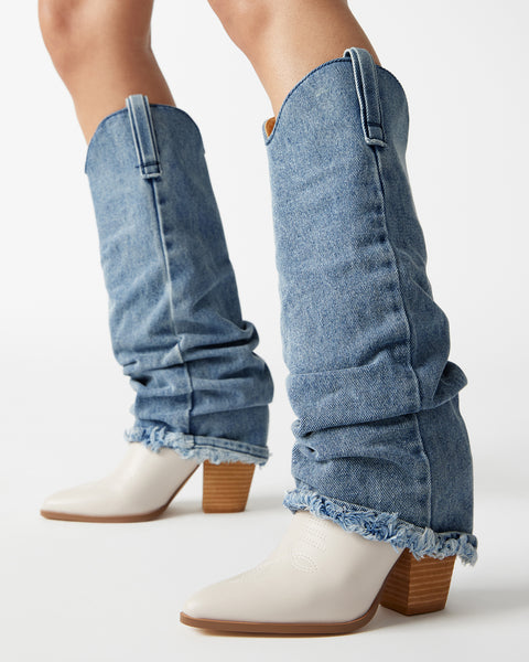 Steve Madden Lassy Western Boots • American Threads Trendy Shoes –  americanthreads