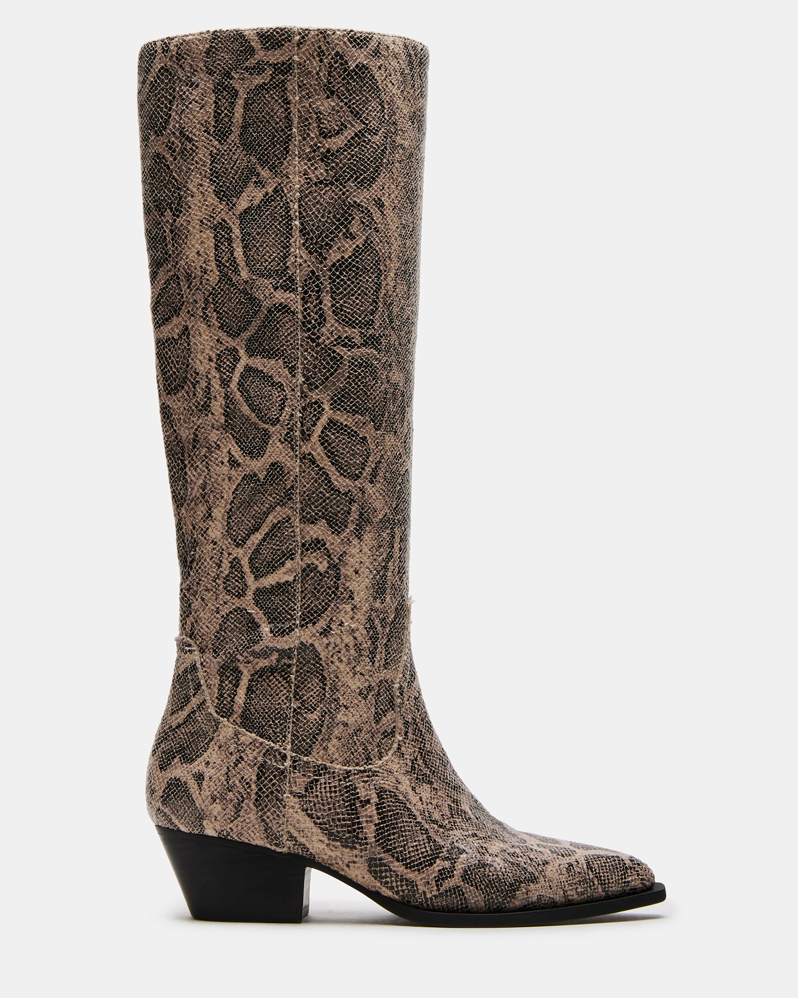 Steve Madden Cheyene Women's Brown Snake Boots deals