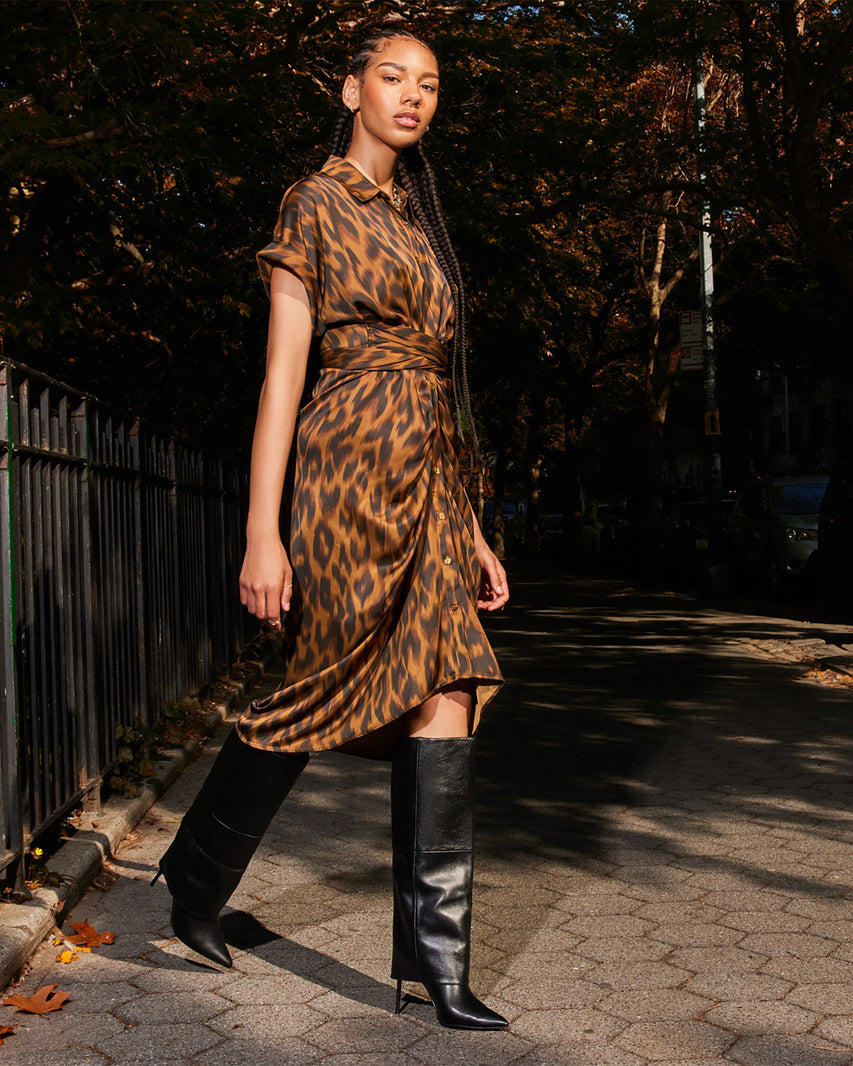 TORI DRESS LEOPARD