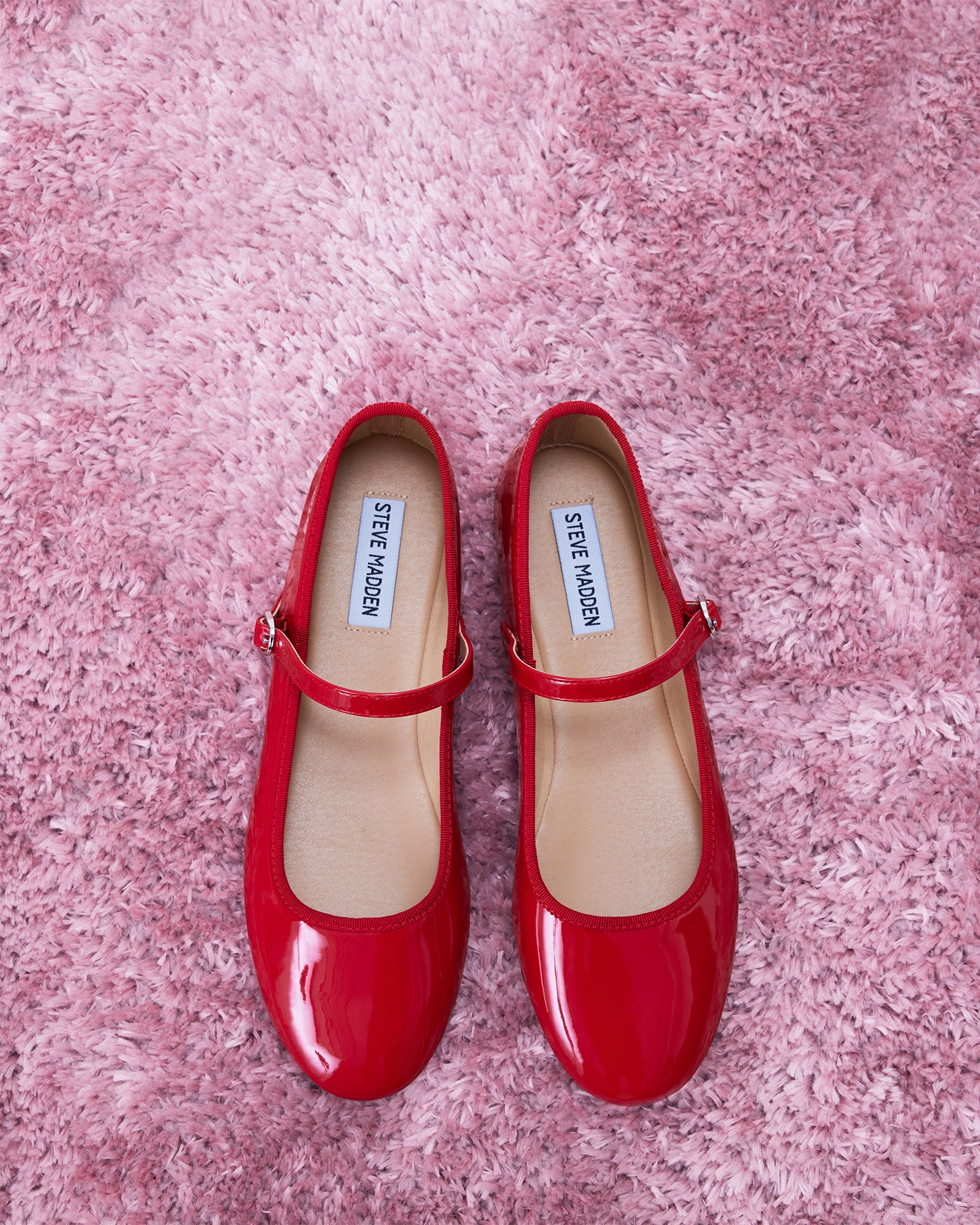 VINETTA Red Patent Mary Jane Ballet Flat | Women's Flats – Steve Madden