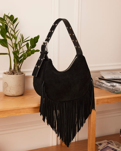 SIENA BAG BLACK SUEDE