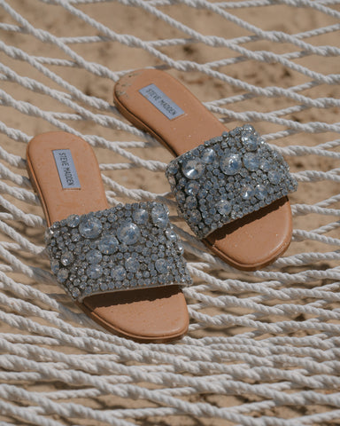 Steve madden iggy rhinestone hot sale slides