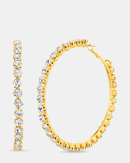 RHINESTONE HOOPS