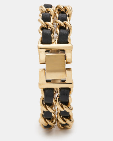 Chain Bracelet Watch Gold Multi by Steve Madden