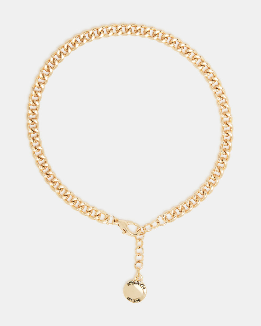 CURB CHAIN ANKLET GOLD