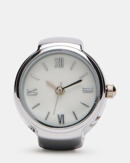 WATCH RING WHITE/SILVER