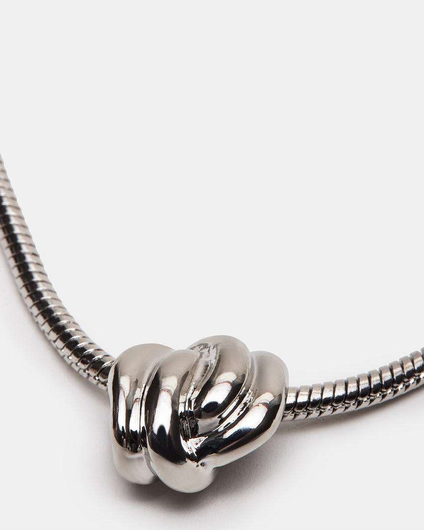 KNOT NECKLACE SILVER