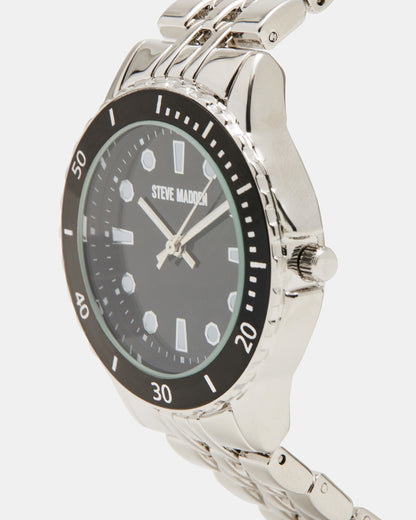 CLASSIC STATEMENT WATCH BLACK/SILVER