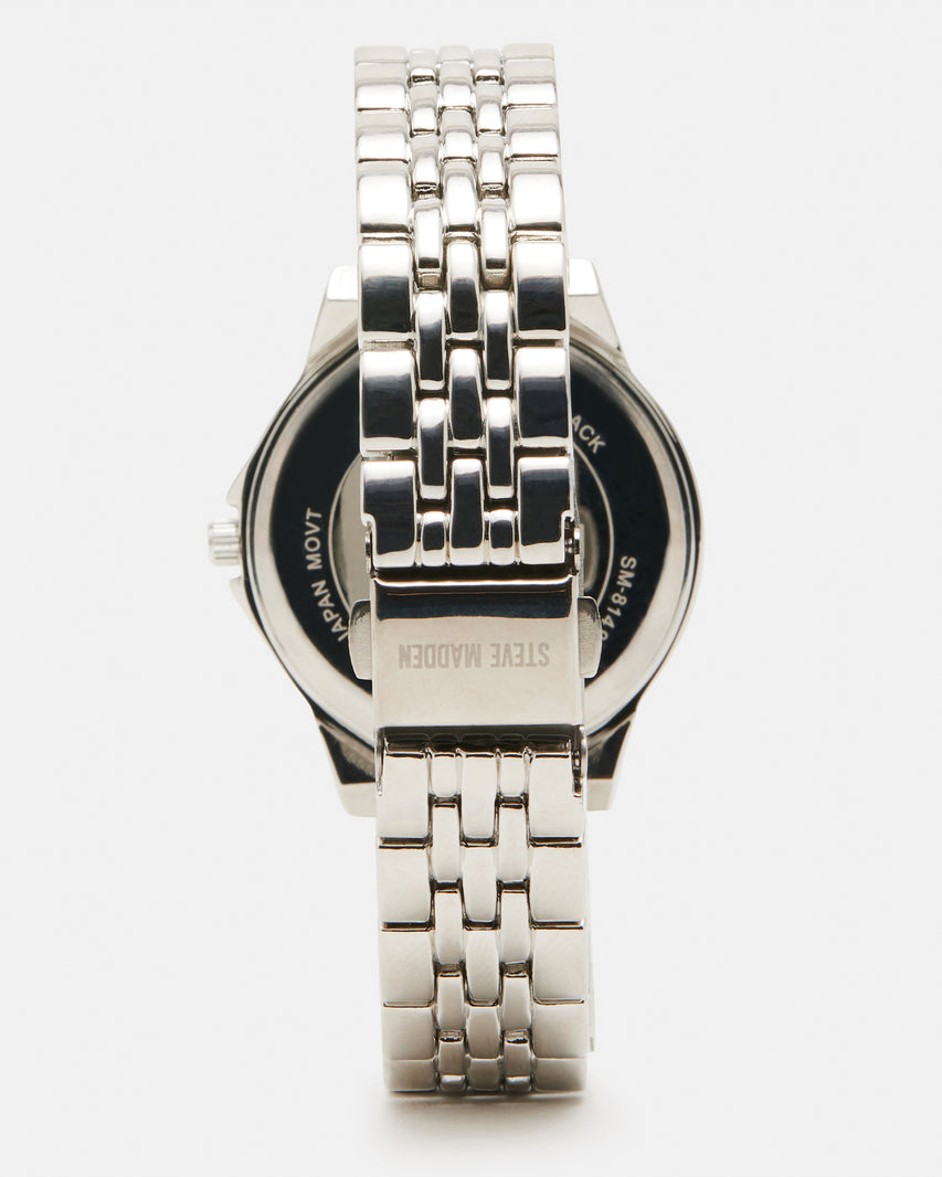 CLASSIC STATEMENT WATCH BLACK/SILVER