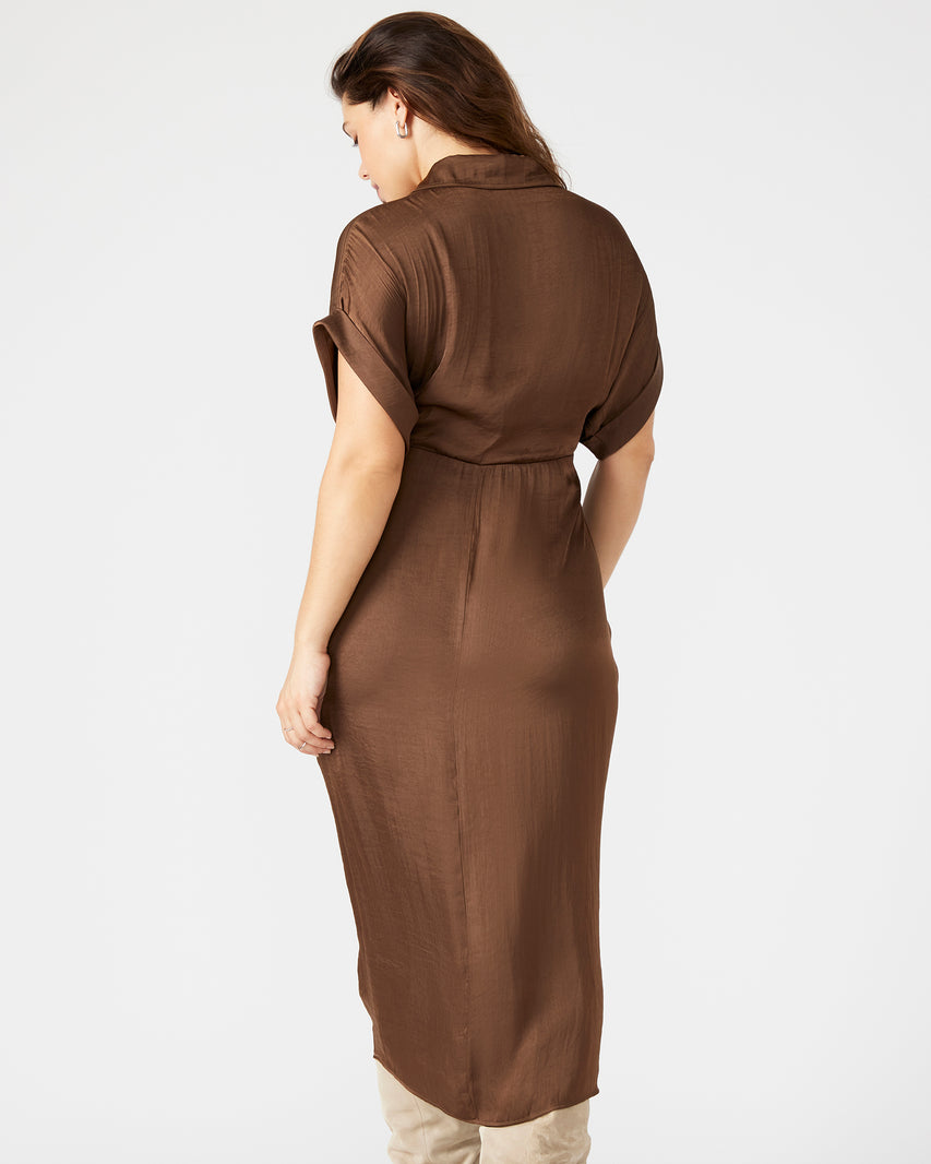 TORI DRESS CHOCOLATE