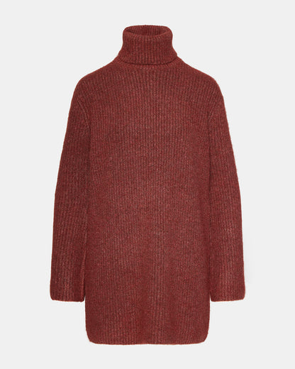 ABBIE SWEATER DRESS RUST