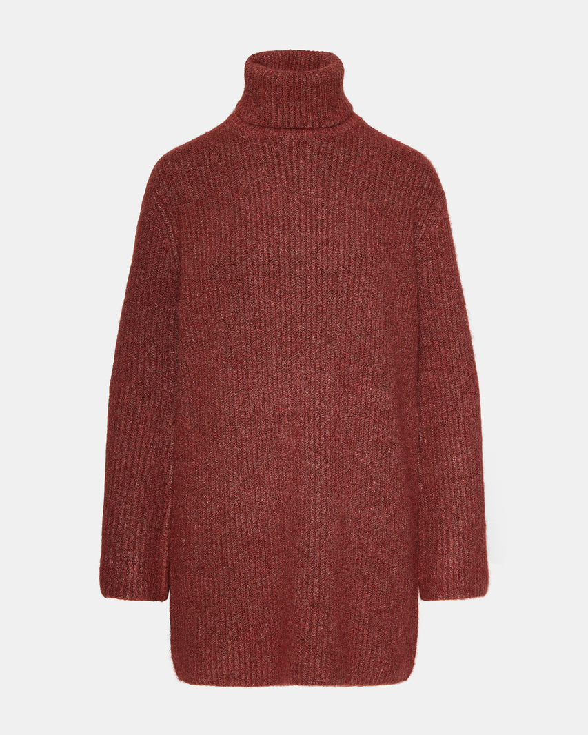 ABBIE SWEATER DRESS RUST