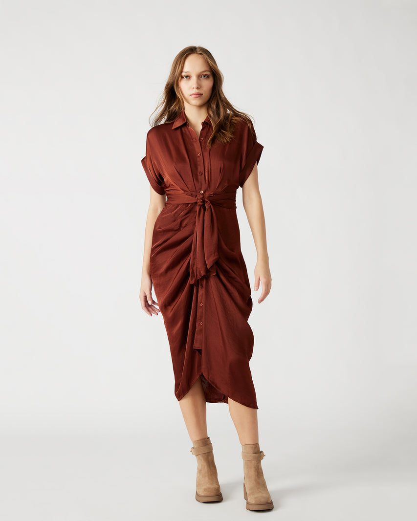 TORI DRESS BROWN