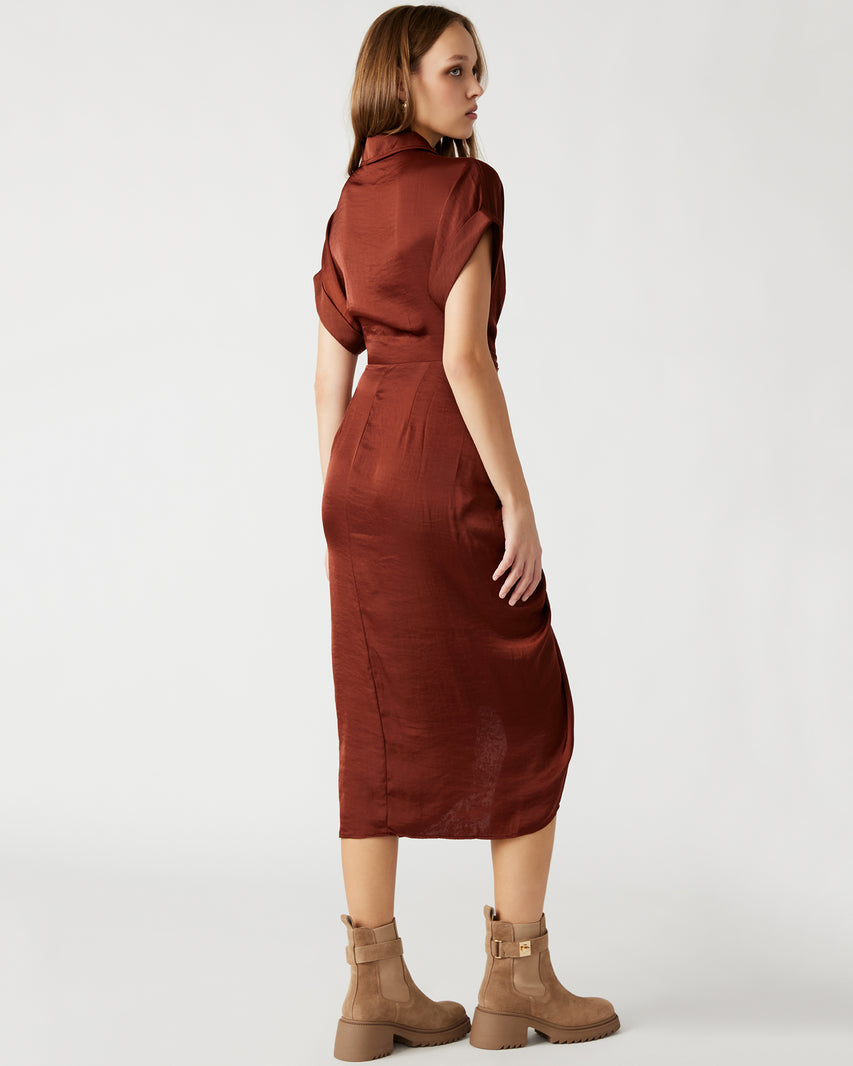 TORI DRESS BROWN