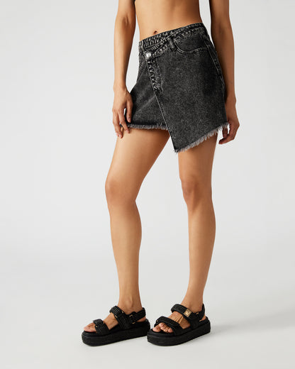 KYLA DENIM SKIRT BLACK