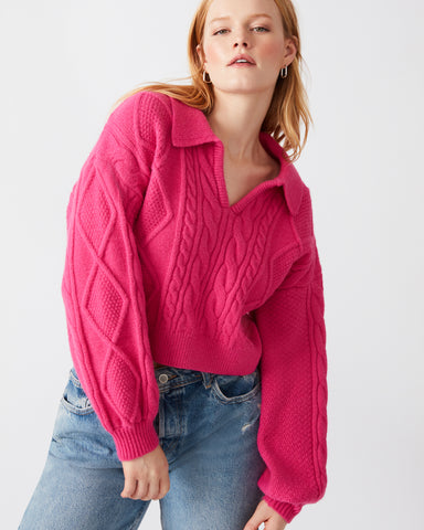 Womens fuschia clearance sweater