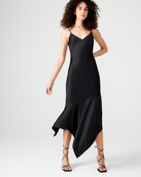 LUCILLE Dress Black | Women's Wedding Guest Dresses – Steve Madden