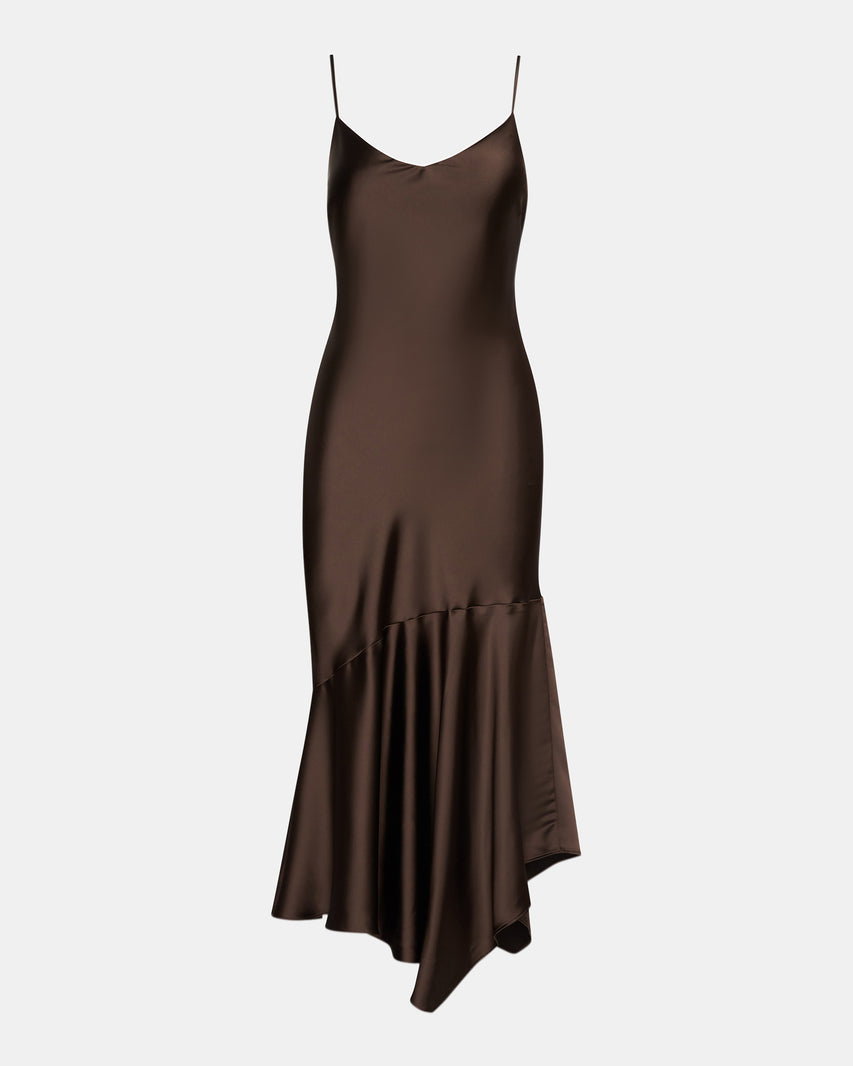 LUCILLE DRESS BROWN