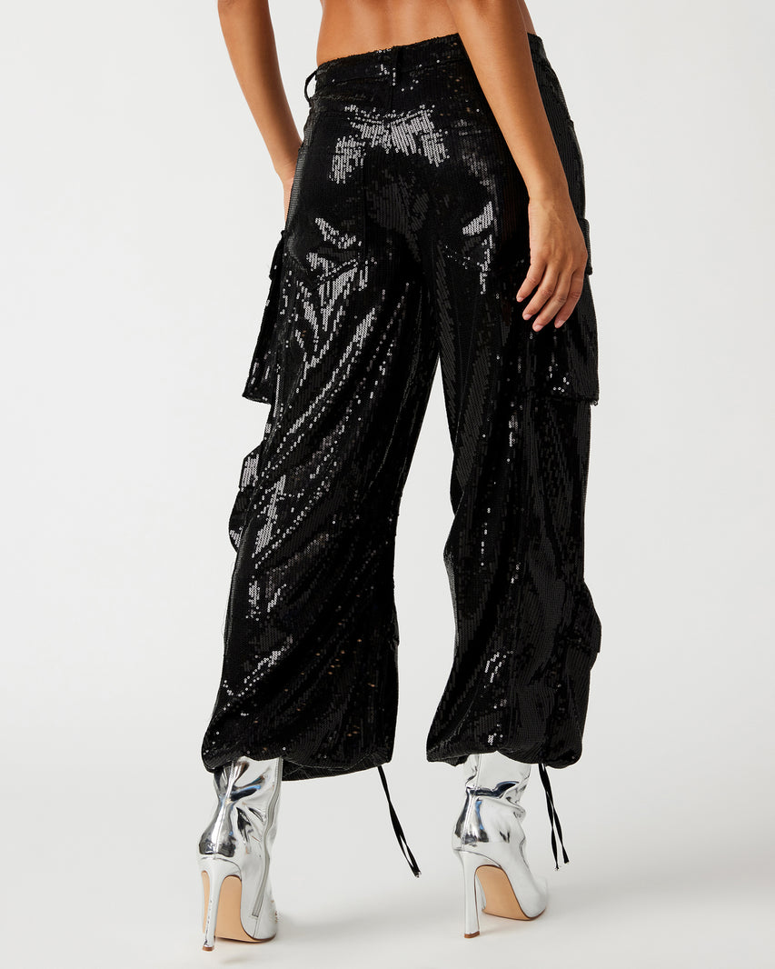 DUO SEQUIN PANT BLACK