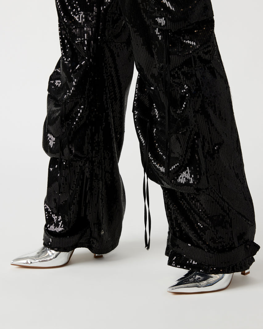 DUO SEQUIN PANT BLACK