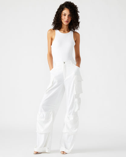 DUO SEQUIN PANT WHITE