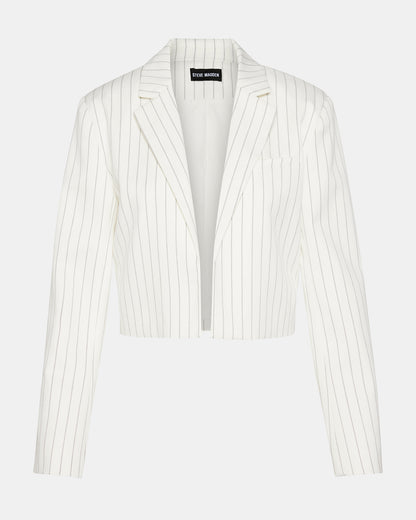 RUPI CROPPED BLAZER WHITE/BLACK