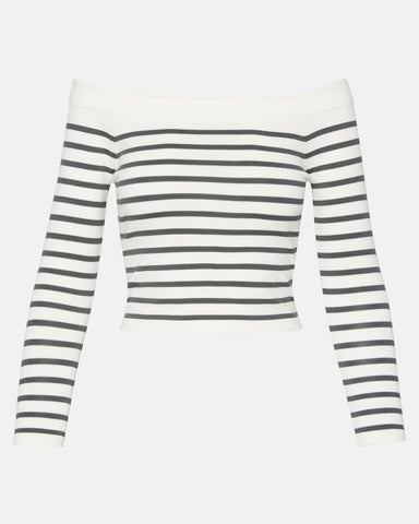 RESSI SWEATER WHITE/BLACK