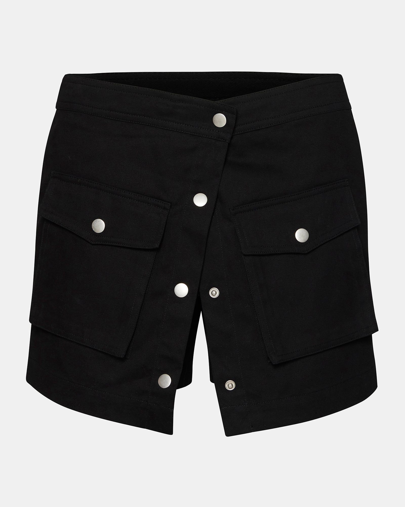 JENNIFER Skort Black | Women's Cargo Mini Skort – Steve Madden