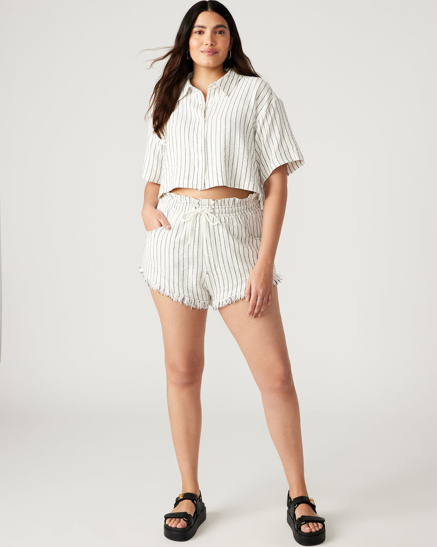 MARI SHORTS WHITE/BLACK