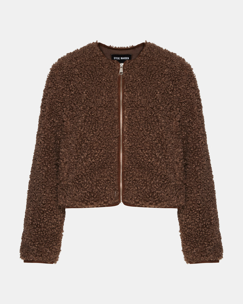 TEDDY JACKET BROWN