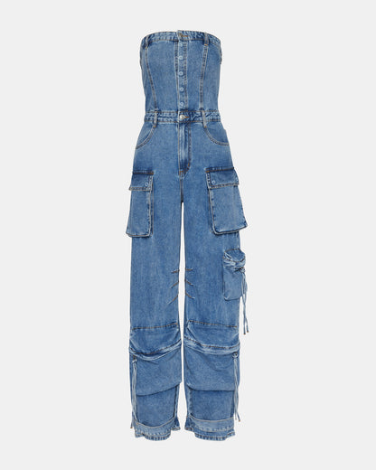 DUO DENIM JUMPSUIT