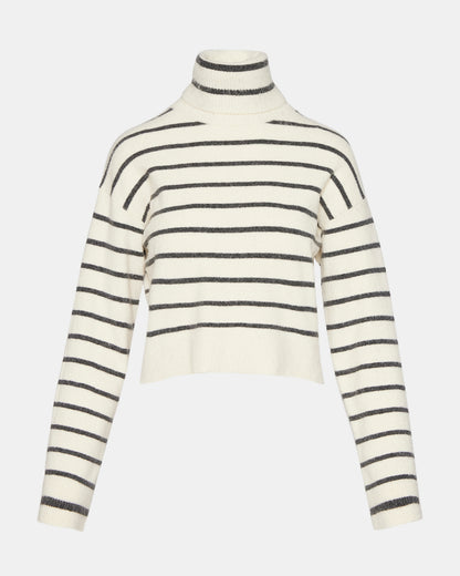 NARSHA SWEATER WHITE/BLACK