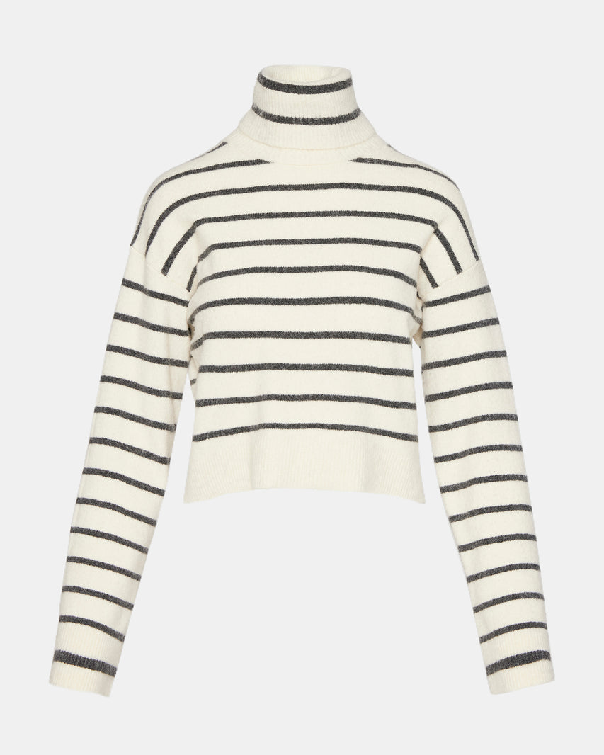 NARSHA SWEATER WHITE/BLACK