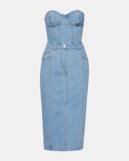 ANYA DENIM DRESS