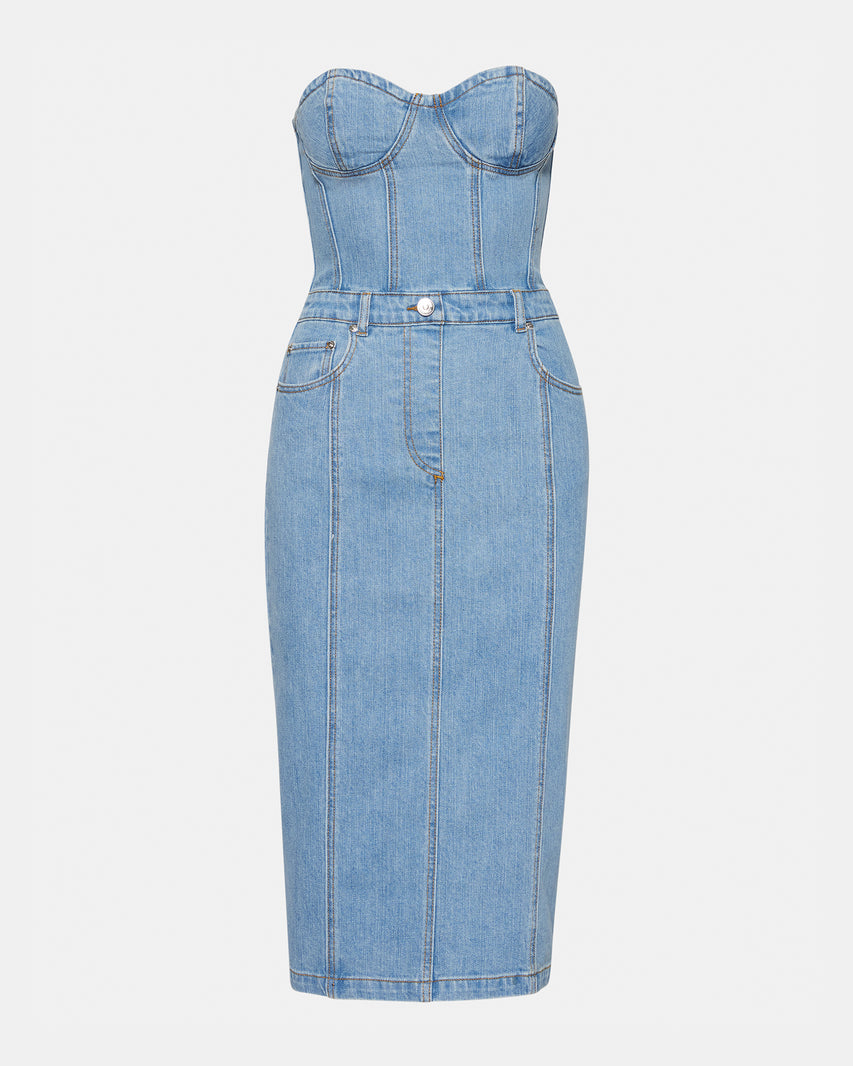 ANYA DENIM DRESS