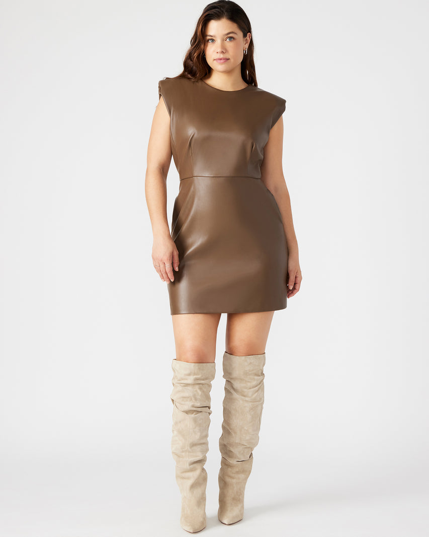 BELEN DRESS BROWN