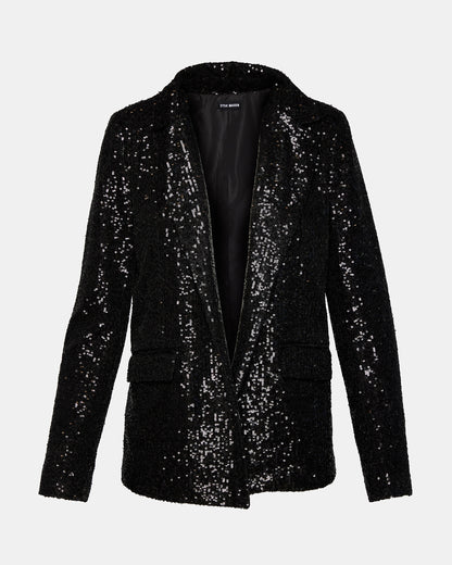 PAYTON SEQUIN BLAZER BLACK