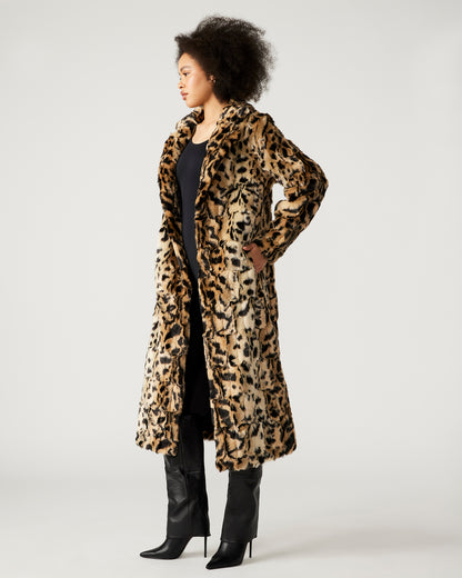 LONG SONG COAT LEOPARD