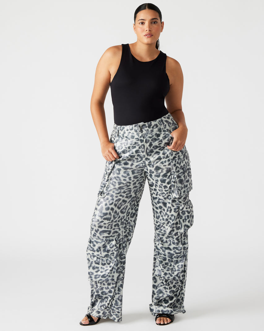 DUO SEQUIN PANT LEOPARD