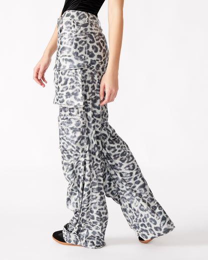 DUO SEQUIN PANT LEOPARD