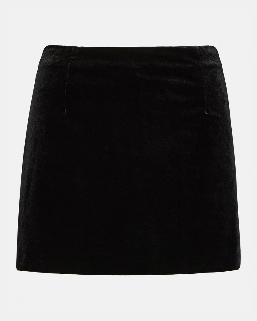 CINDI VELVET SKORT BLACK