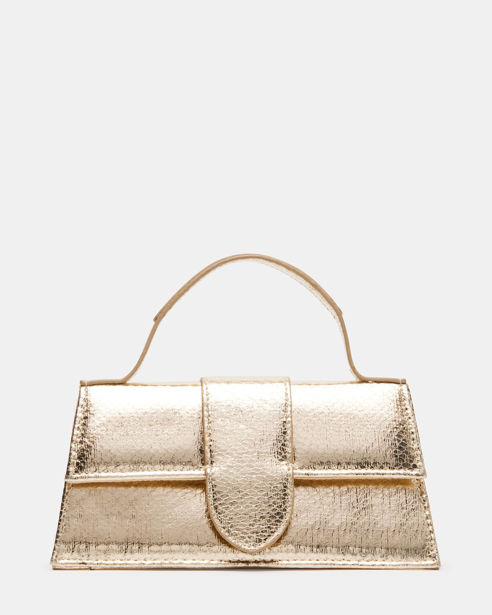 ARLAN Gold Snake Trapezoidal Satchel Bag | Women's Mini Bags – Steve Madden