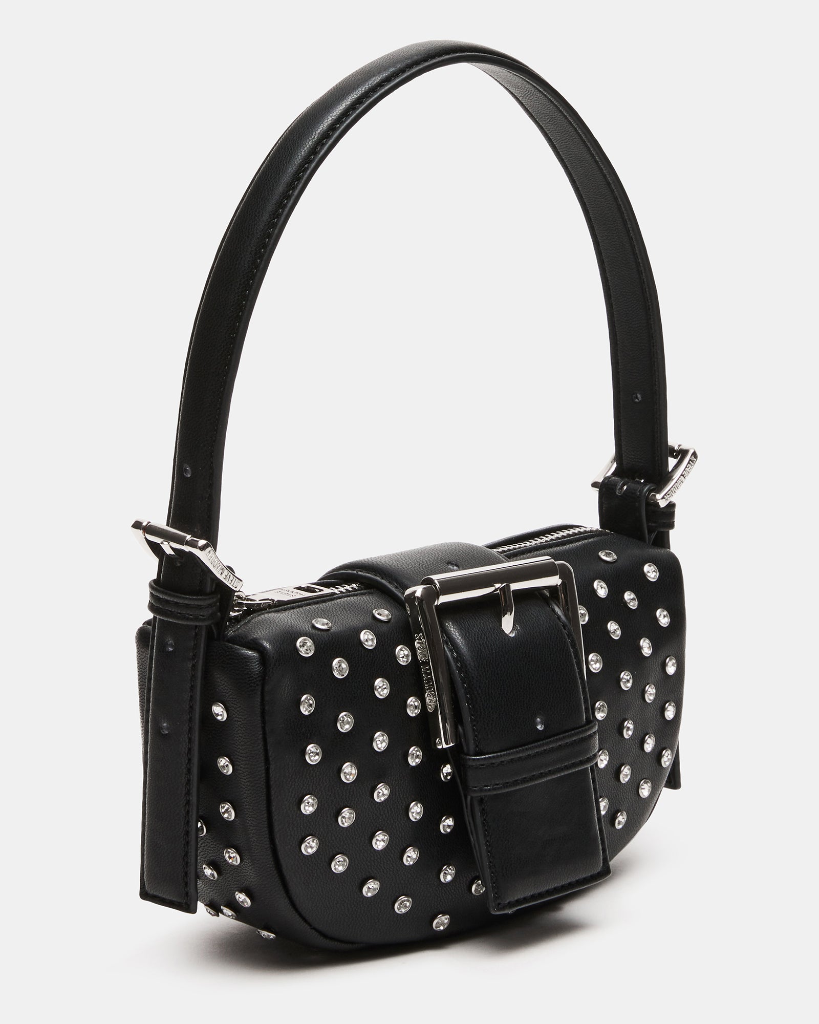 AXIS Shoulder Rhinestone Bag Black/Silver | Women's Handbags – Steve Madden