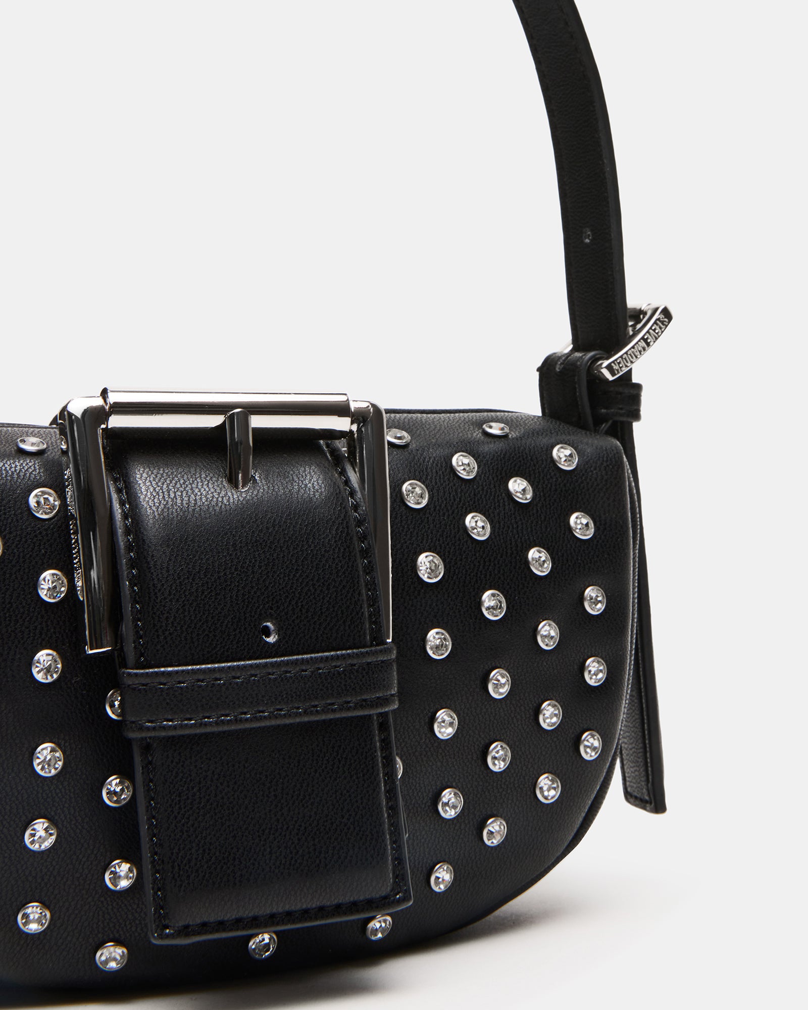 AXIS Shoulder Rhinestone Bag Black/Silver | Women's Handbags – Steve Madden