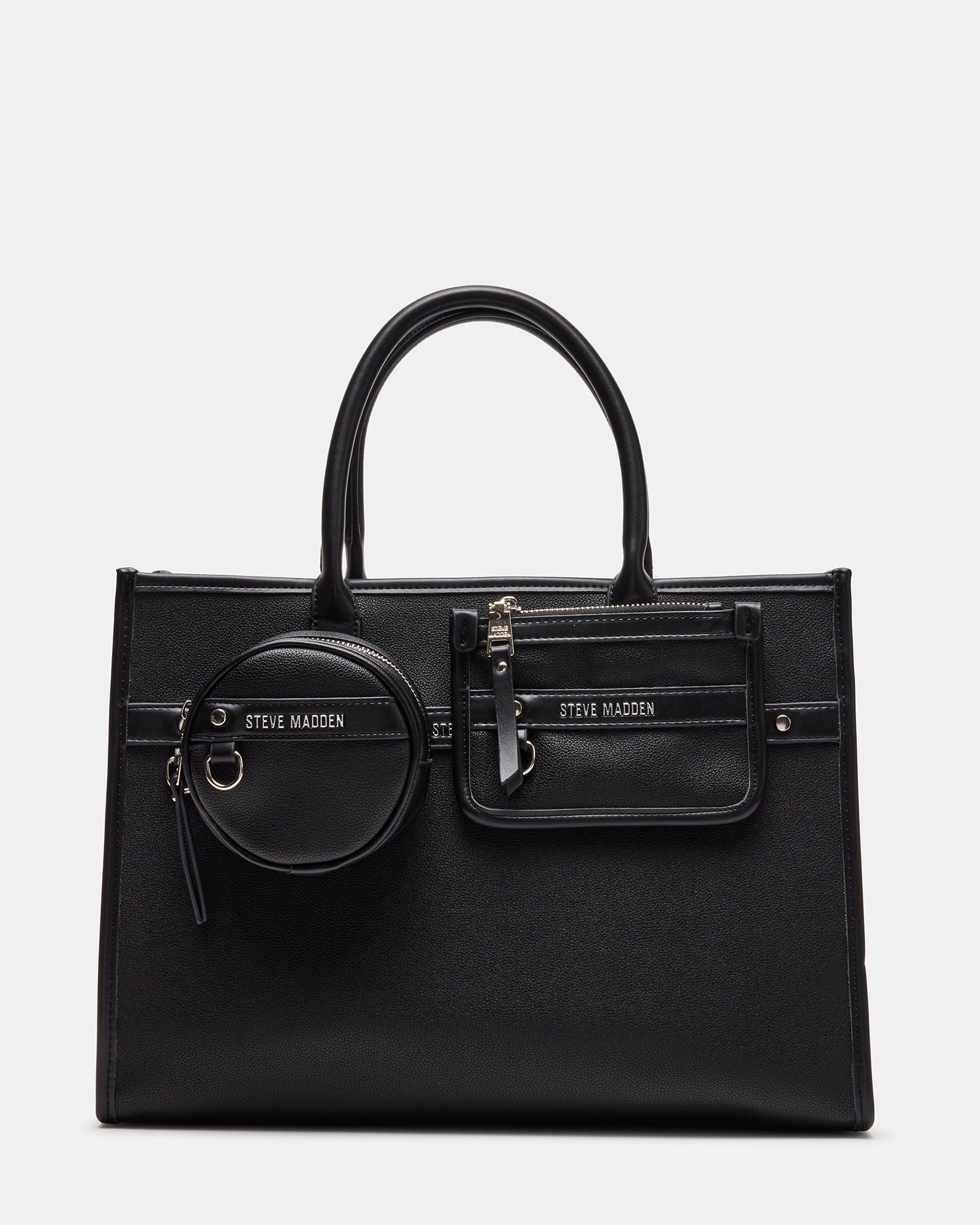 CHORD Black Bag Tote Bag  Women's Handbags – Steve Madden
